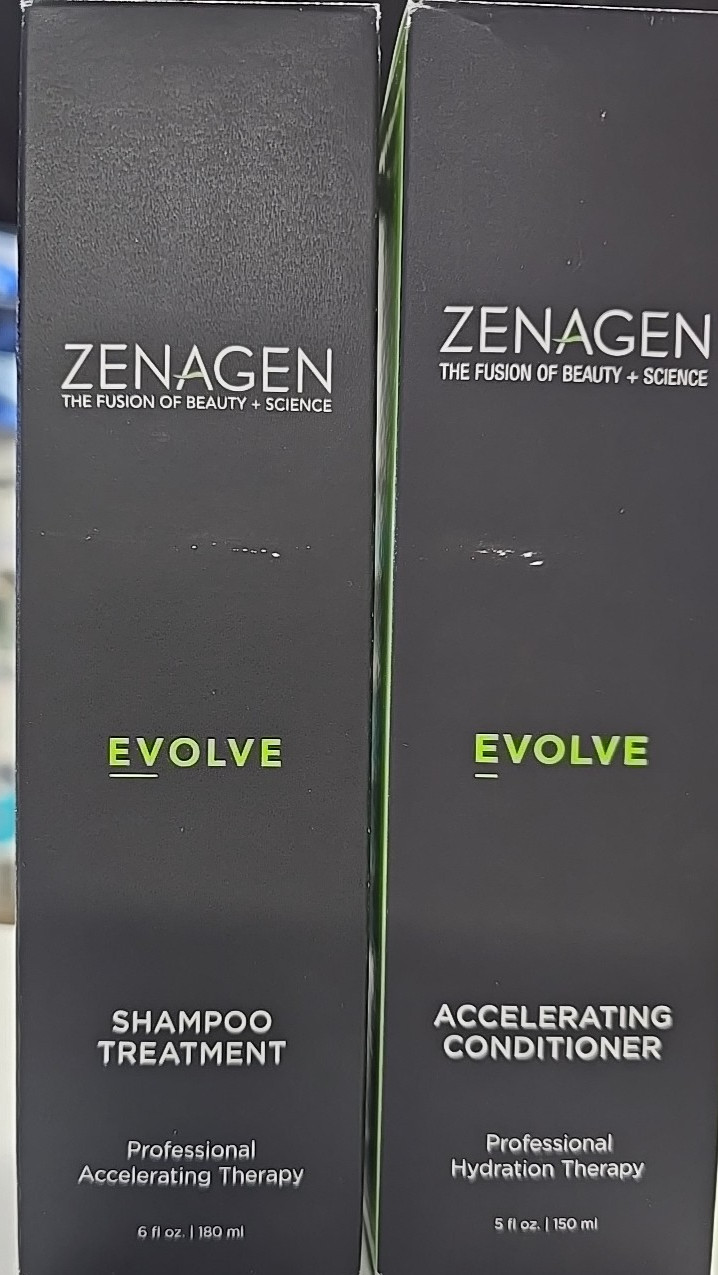 Zenagen EVOLVE Shampoo 6 oz & Conditioner 5 oz AUTHENTIC From My Salon!