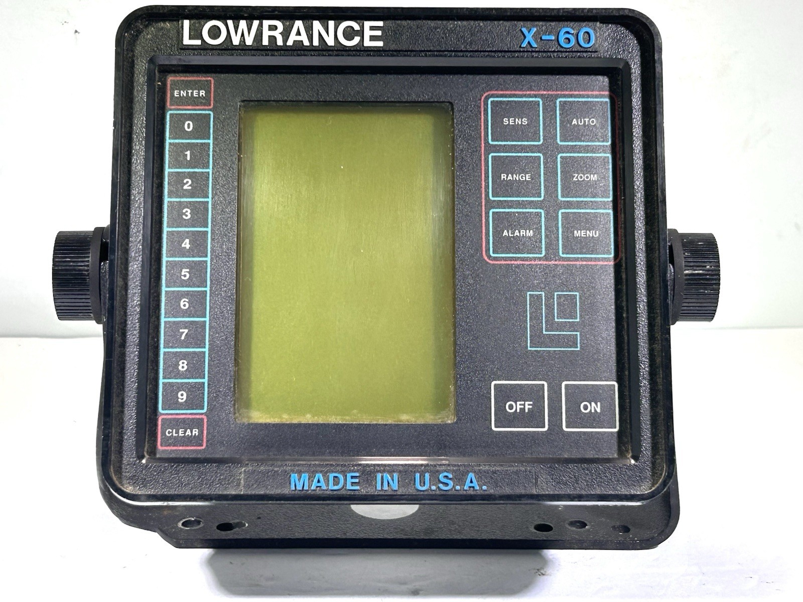 Lowrance X-60 LGC Recorder Depth Finder W/ Mount • Head Unit Only • Not Tested