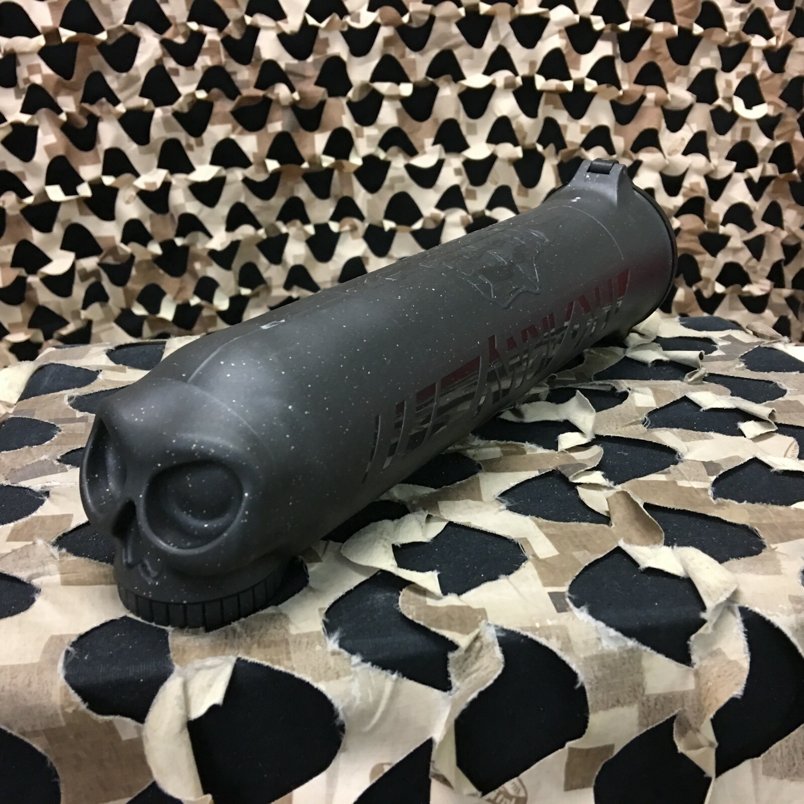 NEW HK Army 150 Round Skull Paintball Pod - Black/Gold