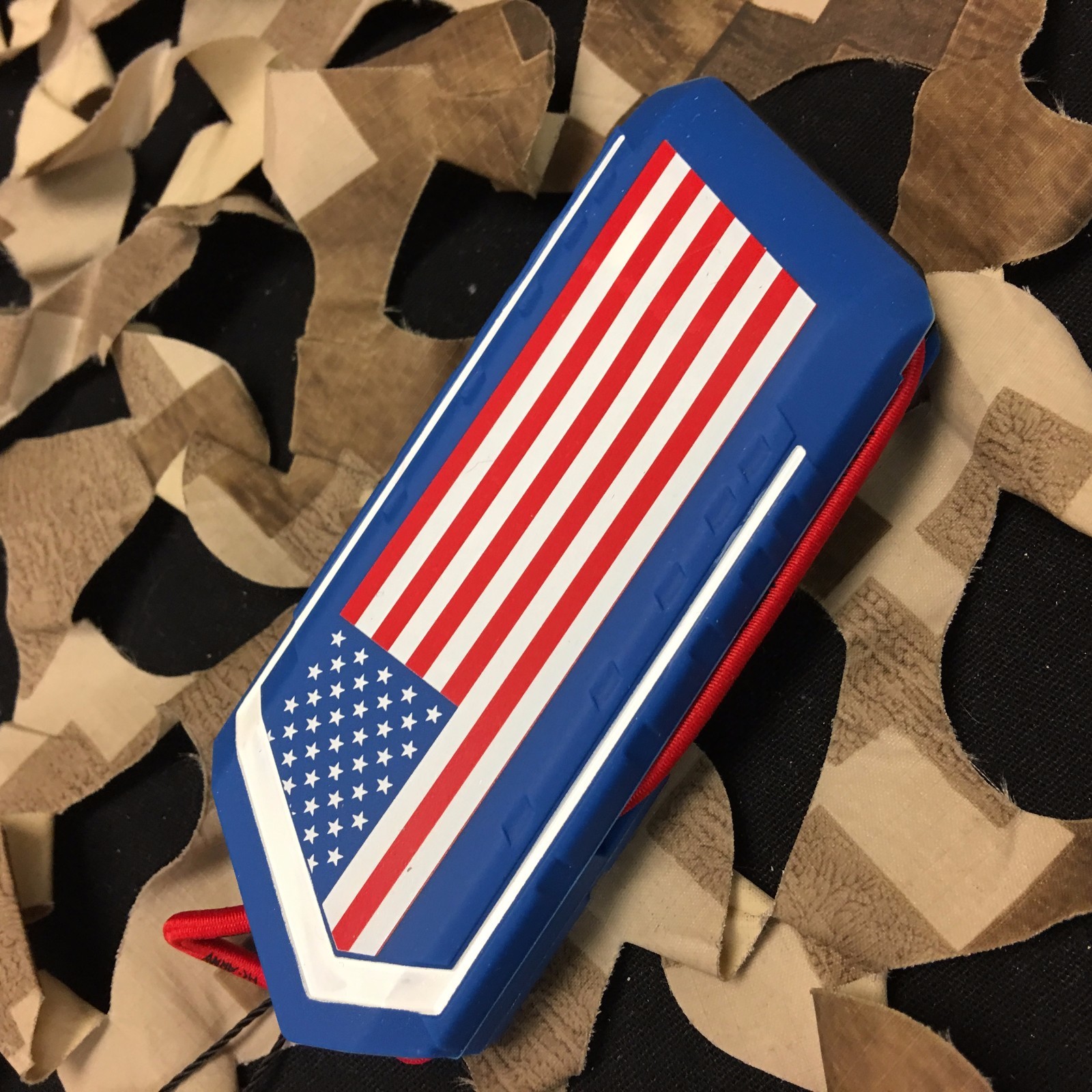 NEW HK Army Ball Breaker 2.0 Barrel Cover Sock Plug Condom - USA Red/White/Blue