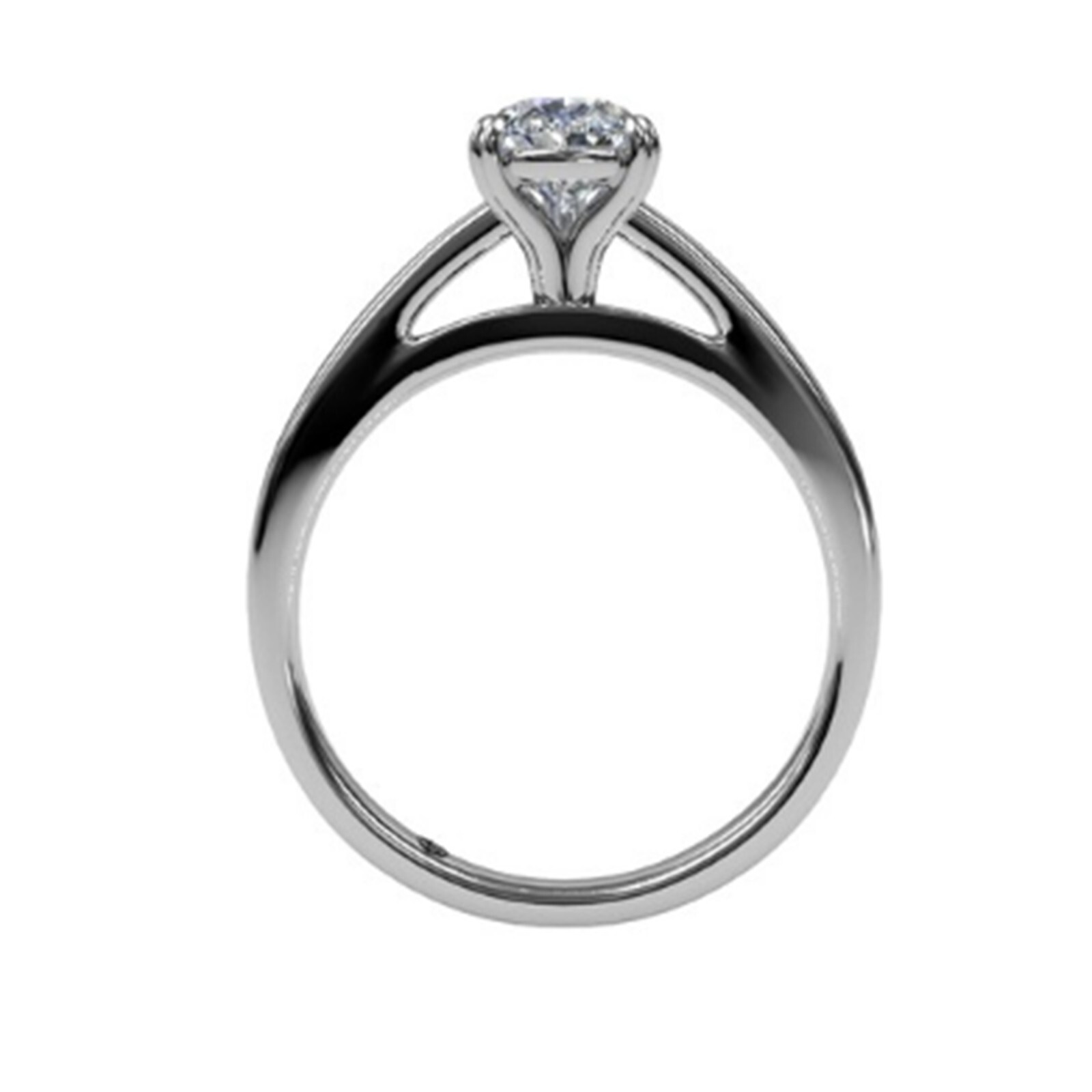 2.00 Ct Pear Cut Lab Created Diamond Engagement Ring 14K White Gold Size 8