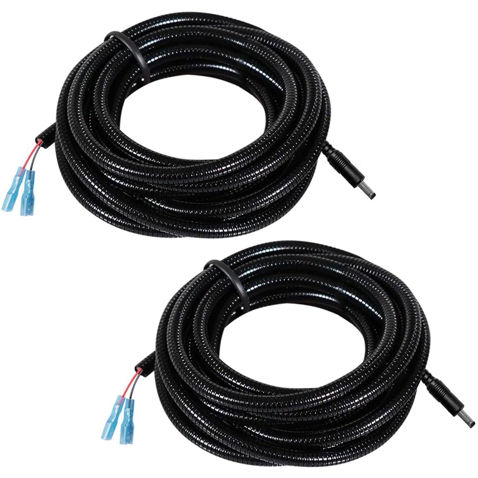 2 Pcs Chew-Resistant Trail Camera Power Cables, Compatible 79 inches, Black
