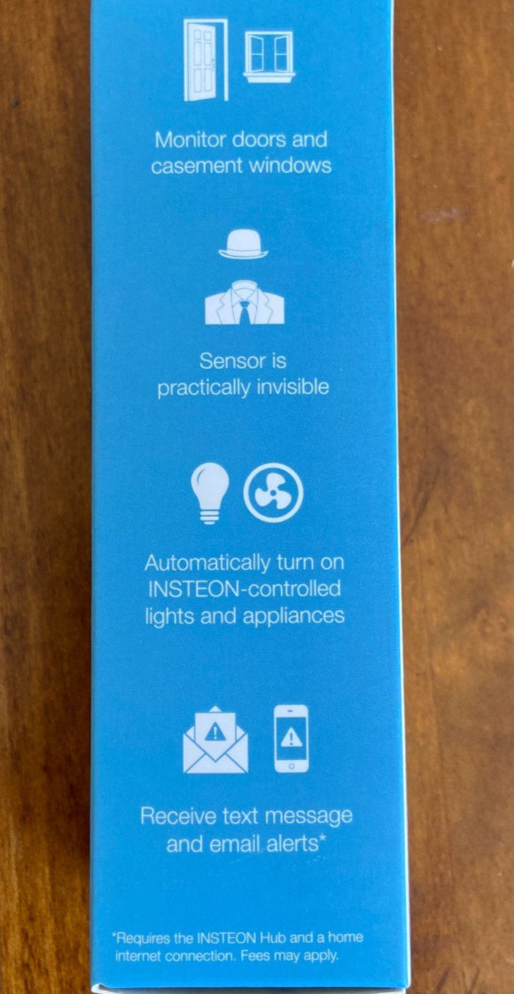 New INSTEON Smarthome HIDDEN DOOR SENSOR Model 2845-222
