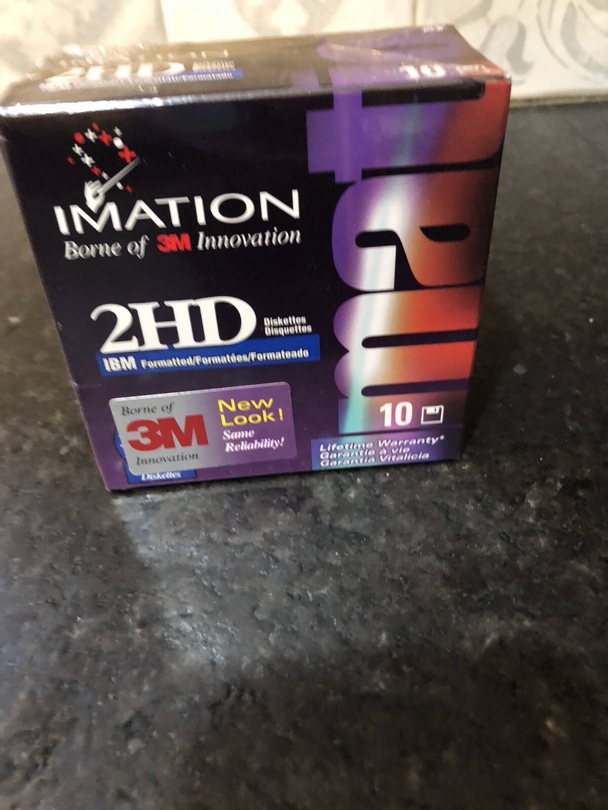 Diskette IBM Formatted 2HD IMATION 3M 10 Box Sealed New