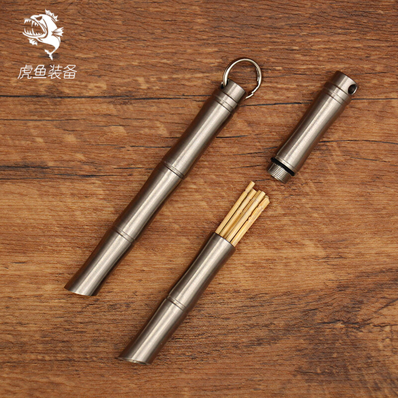 Stainless Steel Toothpick Cigarettes Waterproof Storage Bottle EDC Pill Box