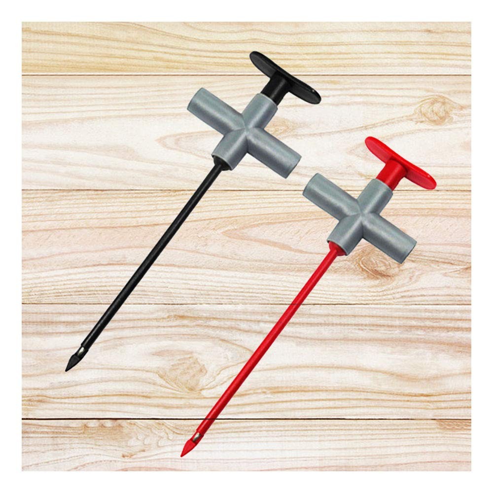 Wixine 2Pcs Automotive Test Lead Kit Power Probe Wire Piercing Clip Puncture ...