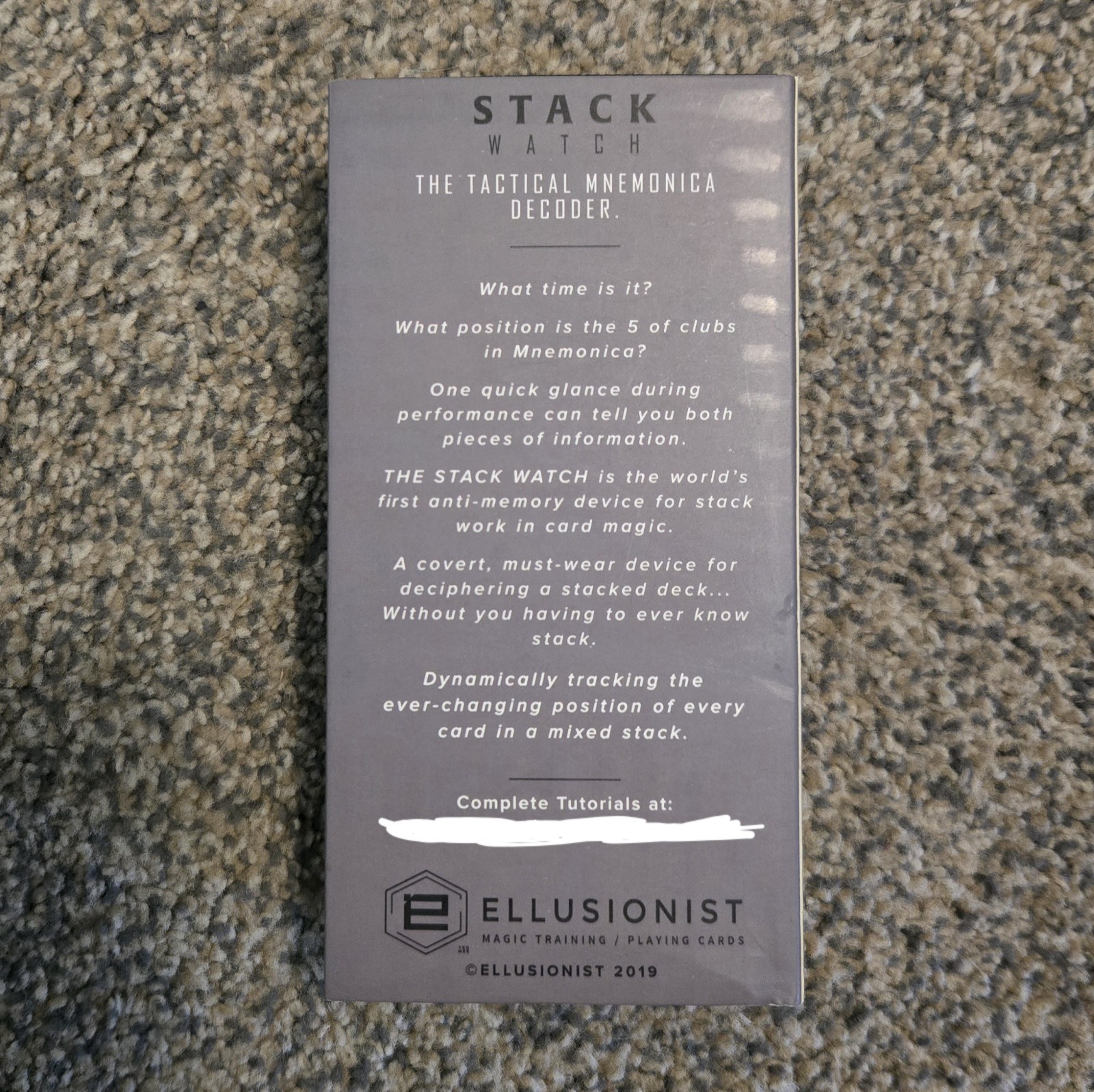 Stack Watch by Peter Turner & Geraint Clarke Card Magic Utility by Ellusionist