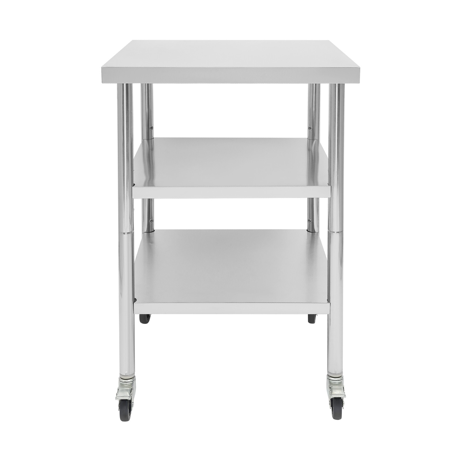 Work Table Commercial Work Table with Adjustable Under Shelves 3-Tier Work Table