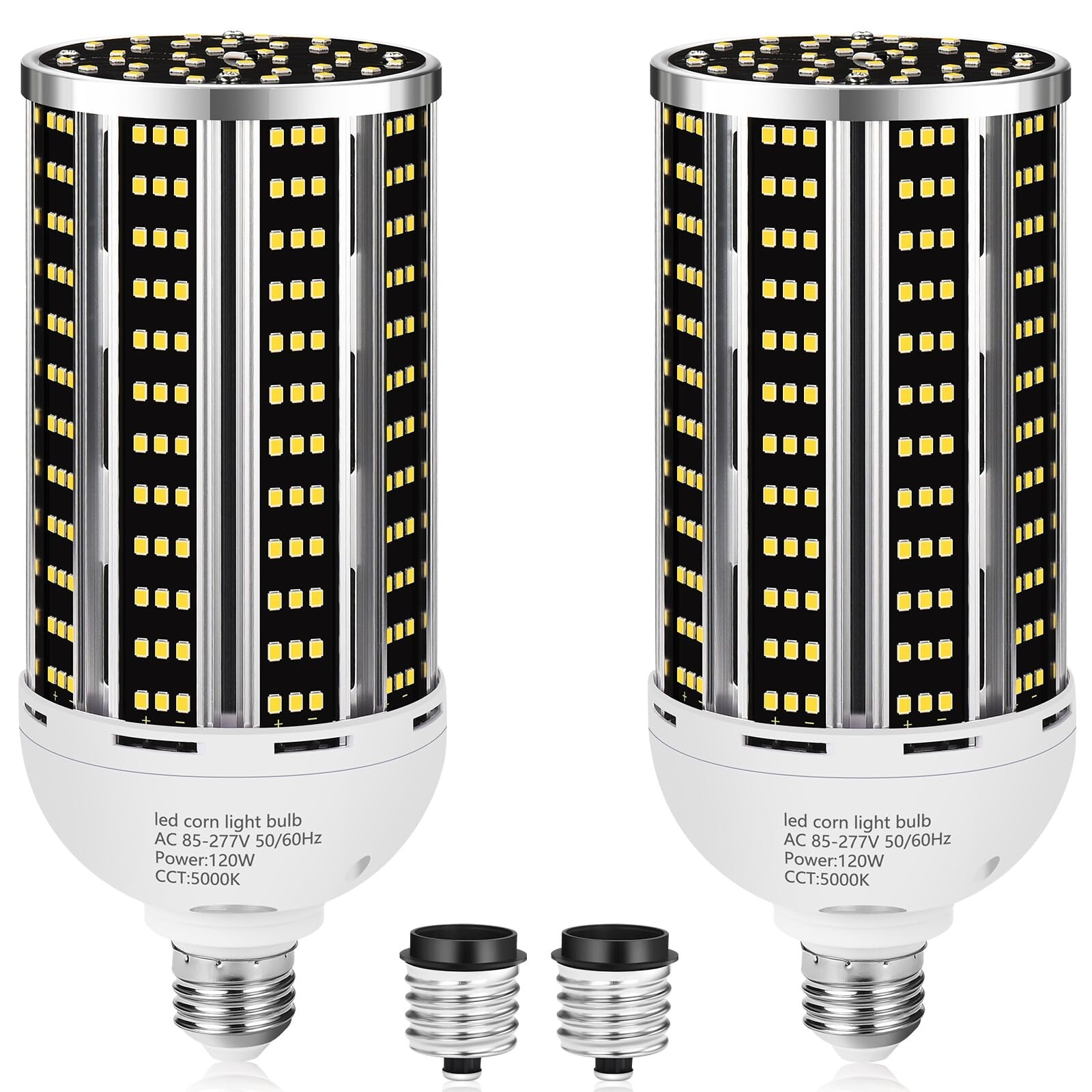 120W 2 pack LED Corn Light Bulb(1200W Equivalent ) ,Commercial Grade DayLight...