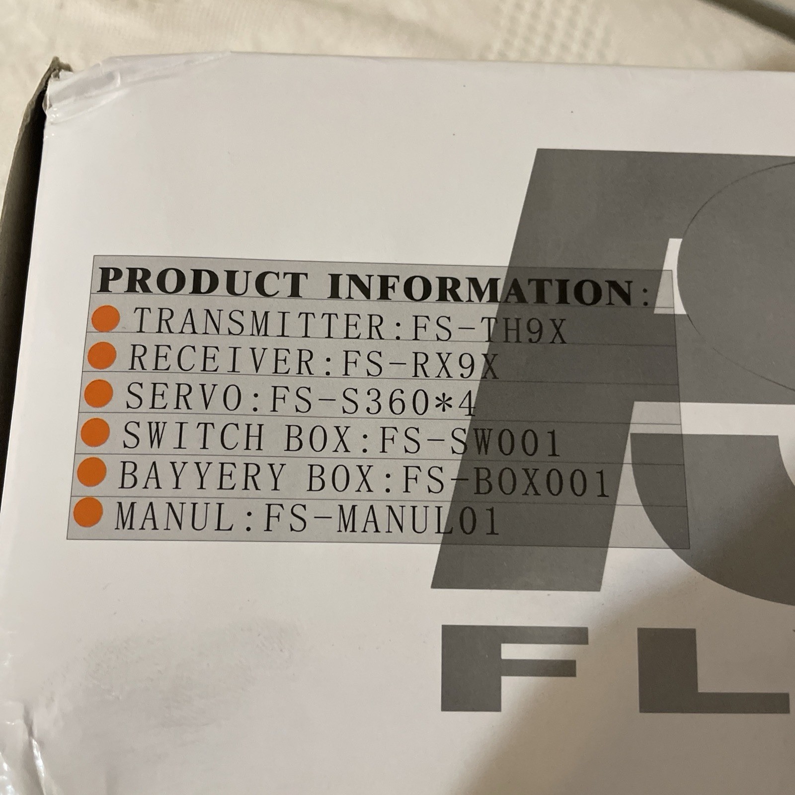 Fly Sky Airplane Drone Controller FS-TH9X PCM1024 Transmitter 2.4GHz *read*