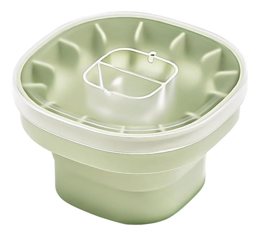 Silicone Ice Bucket Mold with Lid for Home Bar and Party Use - NEW and GREEN