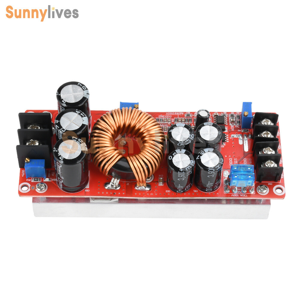 DC-DC 1200W 20A Boost Converter 8-60V to 12-80V Step Up Power Supply Module