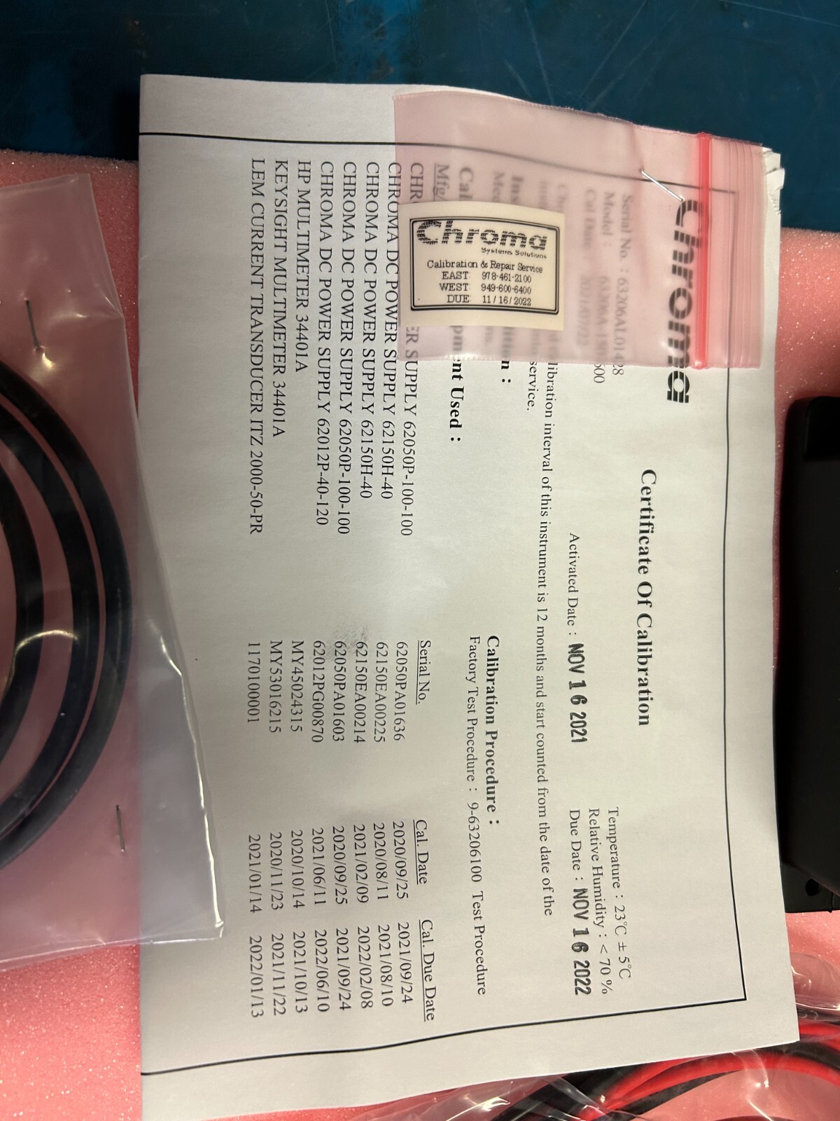 New - Chroma Power Supply Accessory Kits