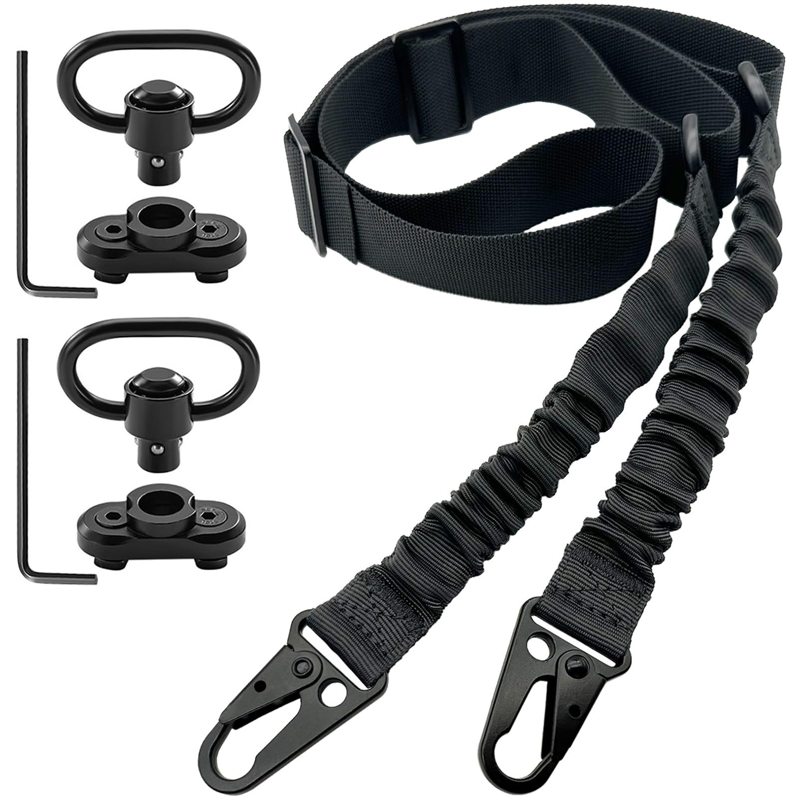 Ddout 2 Point Qd Rifle Sling Qd Swivels Mounts Traditional Two-Point Gun Sling