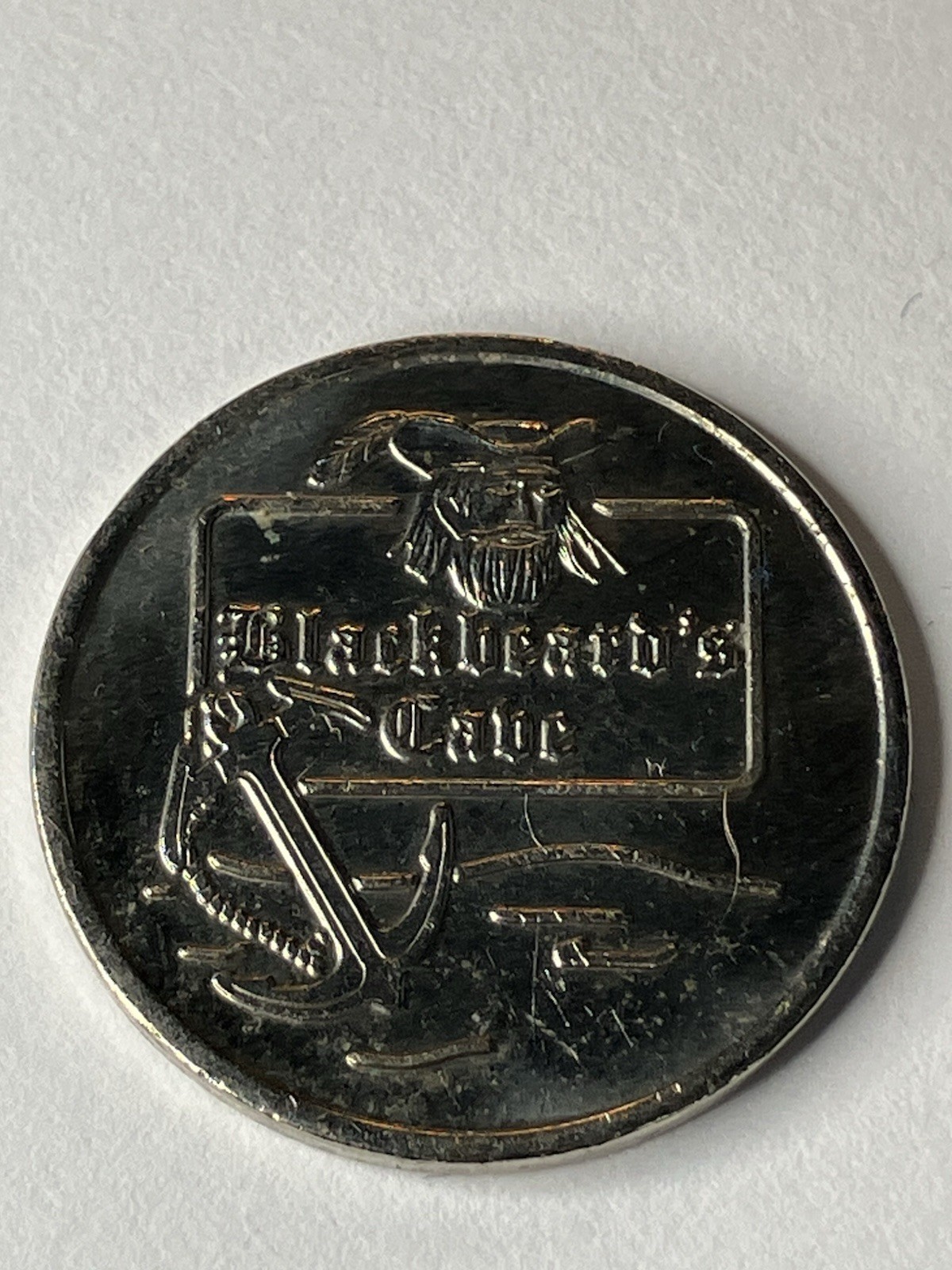 Blackbeard’s Cabe Arcade Token Brass Defunct Las Vegas Nevada #uh2
