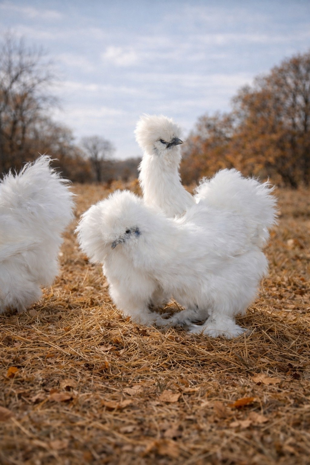 Silkie Fertile Hatching Eggs - 3 Count - Pure White