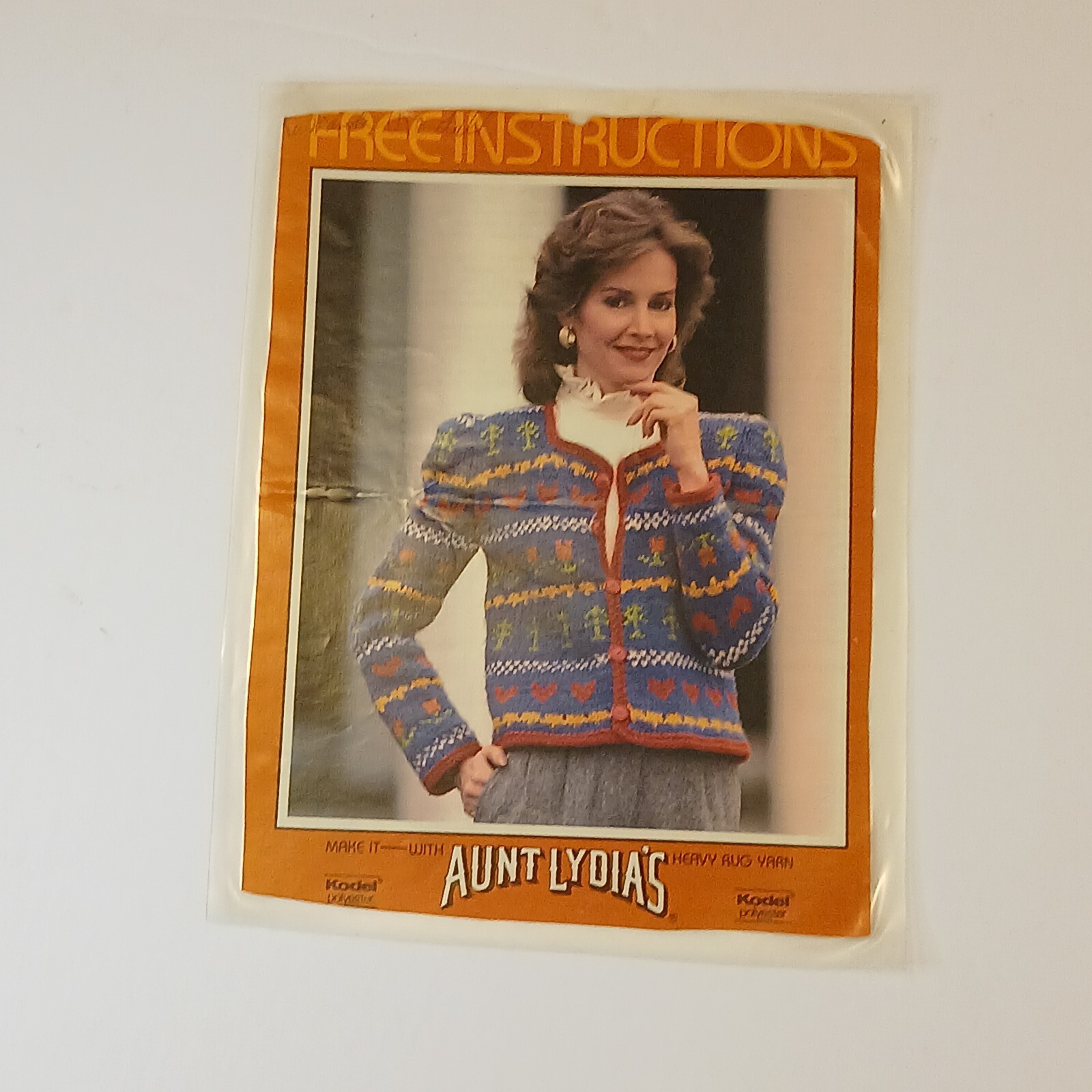 Vintage Knitting and Crochet Pattern leaflets Lot of 8 Fisherman's Sweater