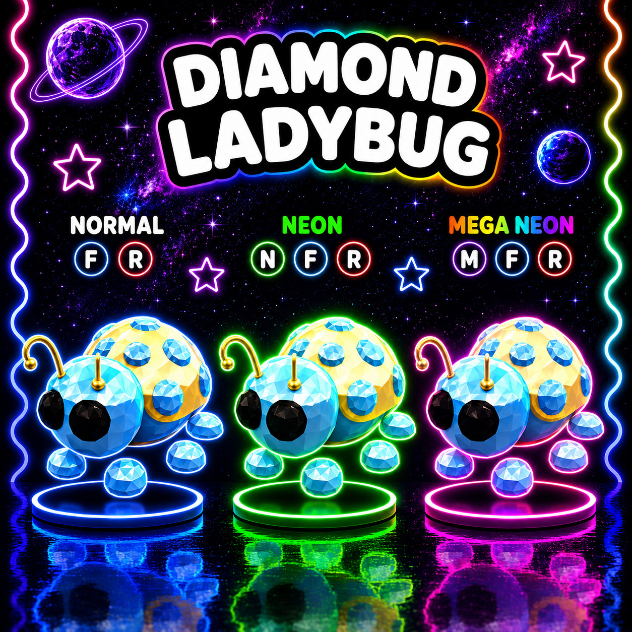 Diamond ladybug ✨US Seller Adopt From Me Today✨