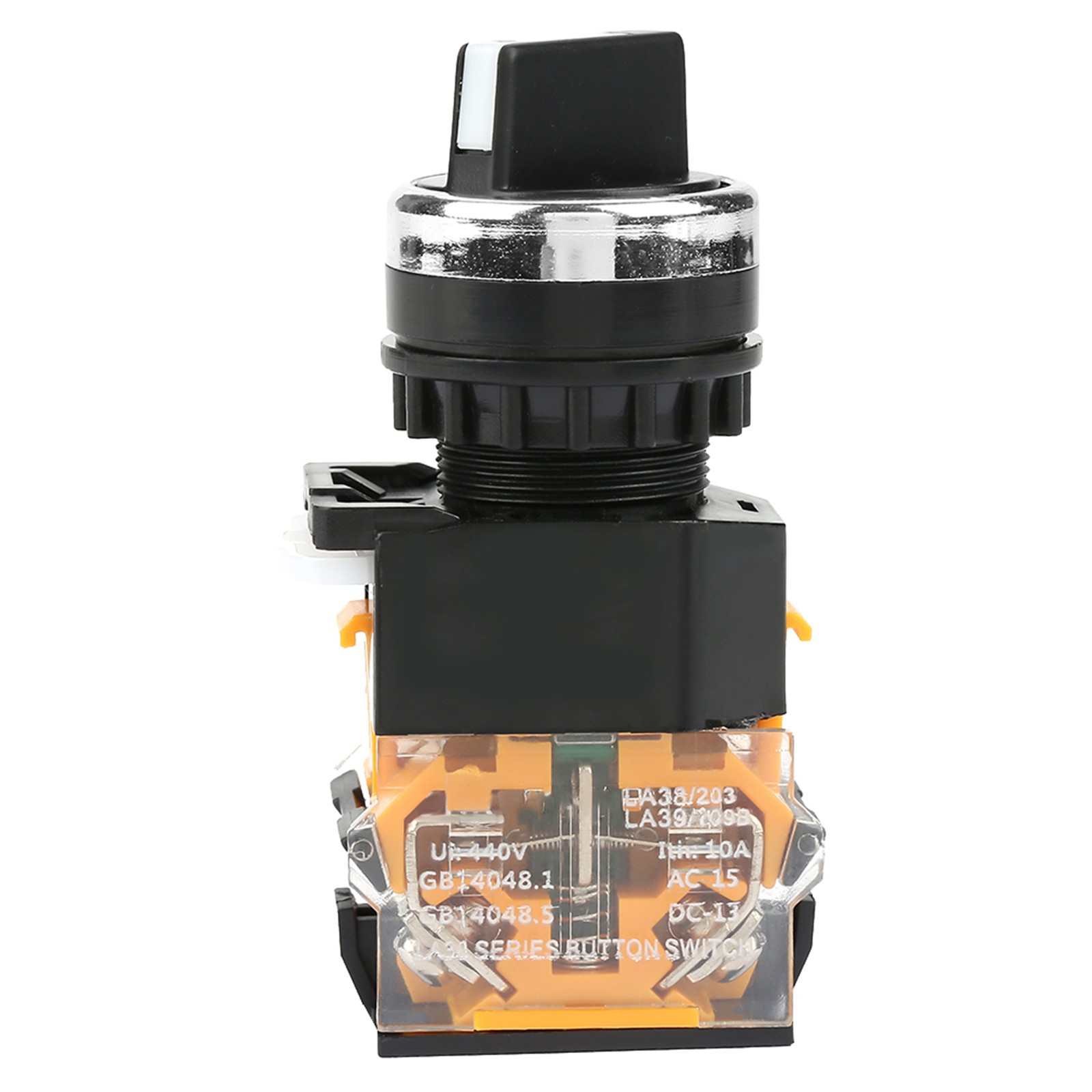 22mm Round Selector Switch 2 Positions NC + NO Self Locking❀