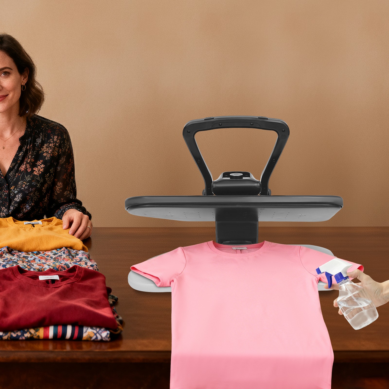 1600W Steam Press with Multiple Fabric Settings Fabric Steam Press Machine