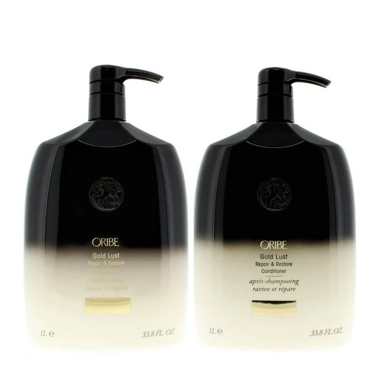Oribe Gold Lust Repair & Restore Shampoo and Conditioner 33.8oz/1 Liter NFR