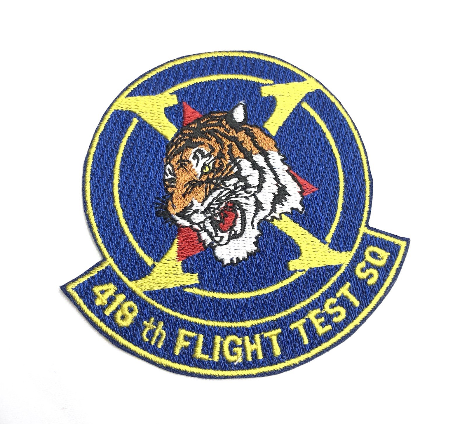 USAF 418th Flight Test Squadron Iron On Patch 31/4 Inch New