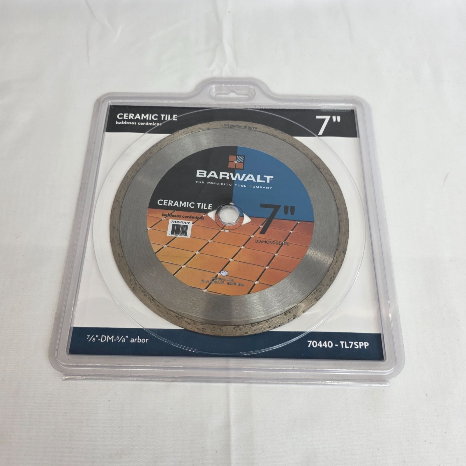 Barwalt 7" Diamond Blade Ceramic Tile Cutter 7/8"-DM-5/8" Arbor 70440-TL7SPP