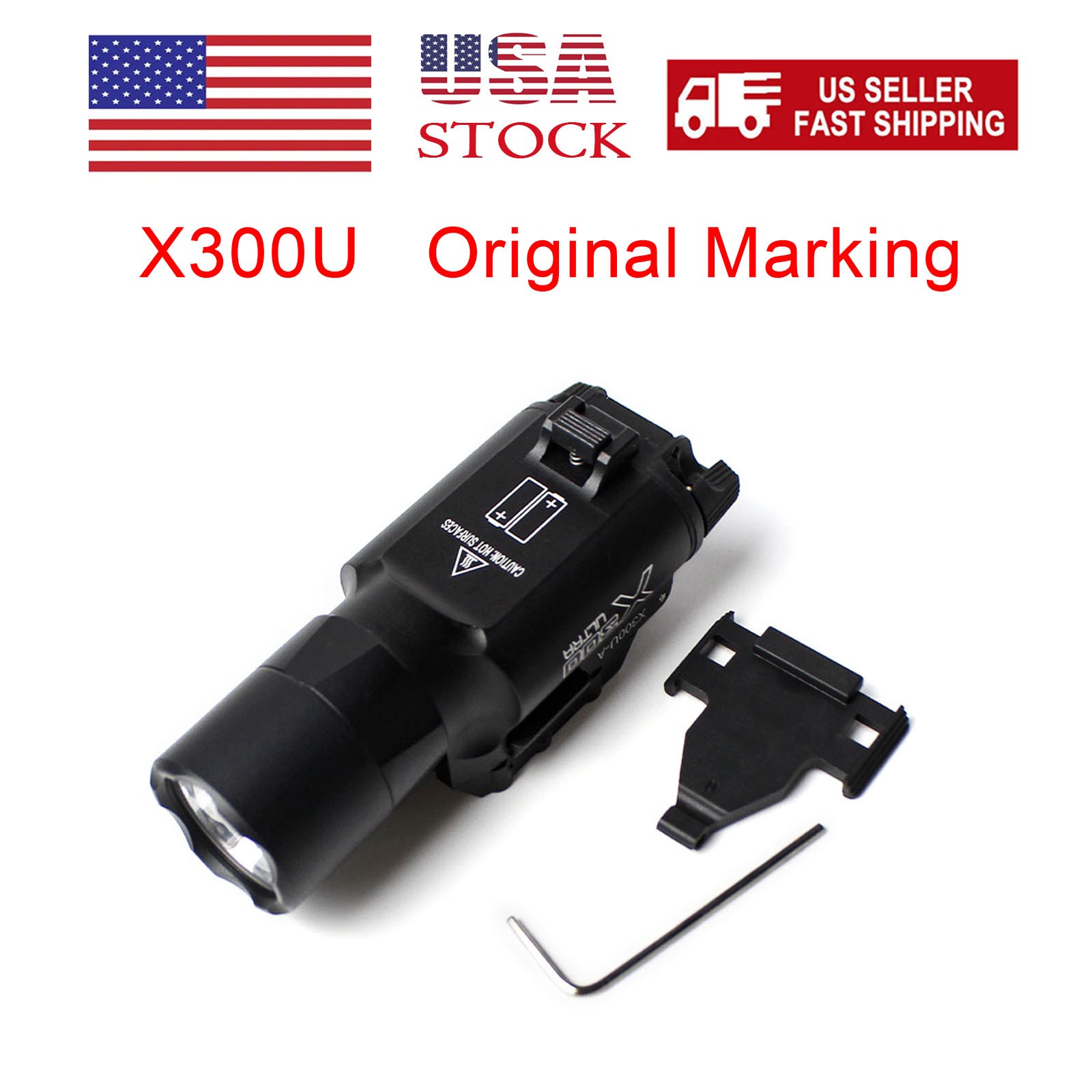 X300U X300U-A Pistol Weaponlight LED Constant/Momentary Flashlight Fit 20MM Rail