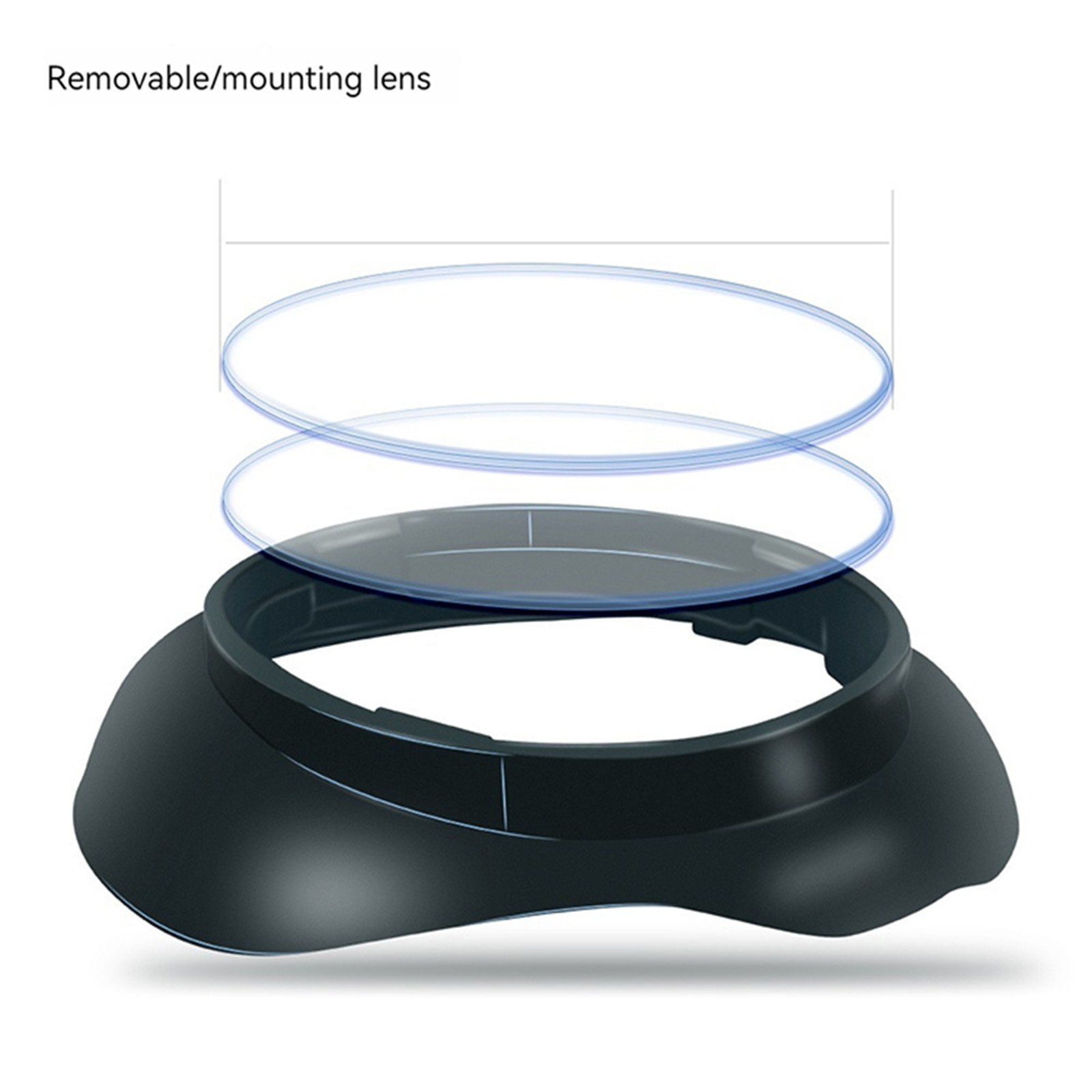 For Quest 3 VR Glasses Lens Protector Frame VR Headset Mirror Anti-scratch Frame