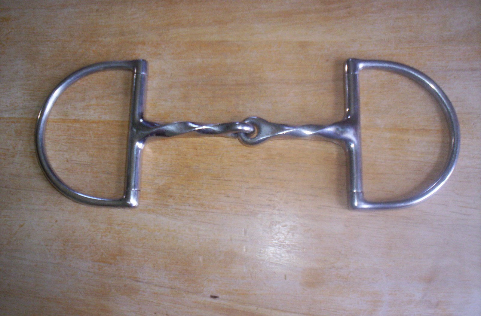 Used Stainless Hunter Dee Slow Twist Snaffle Bit 5" mouth