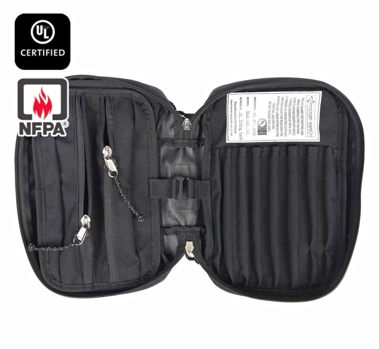 Mystery Ranch Saw Kit 2.0 Black Cordura Zip Tactical Gear Bag Adjustable Strap