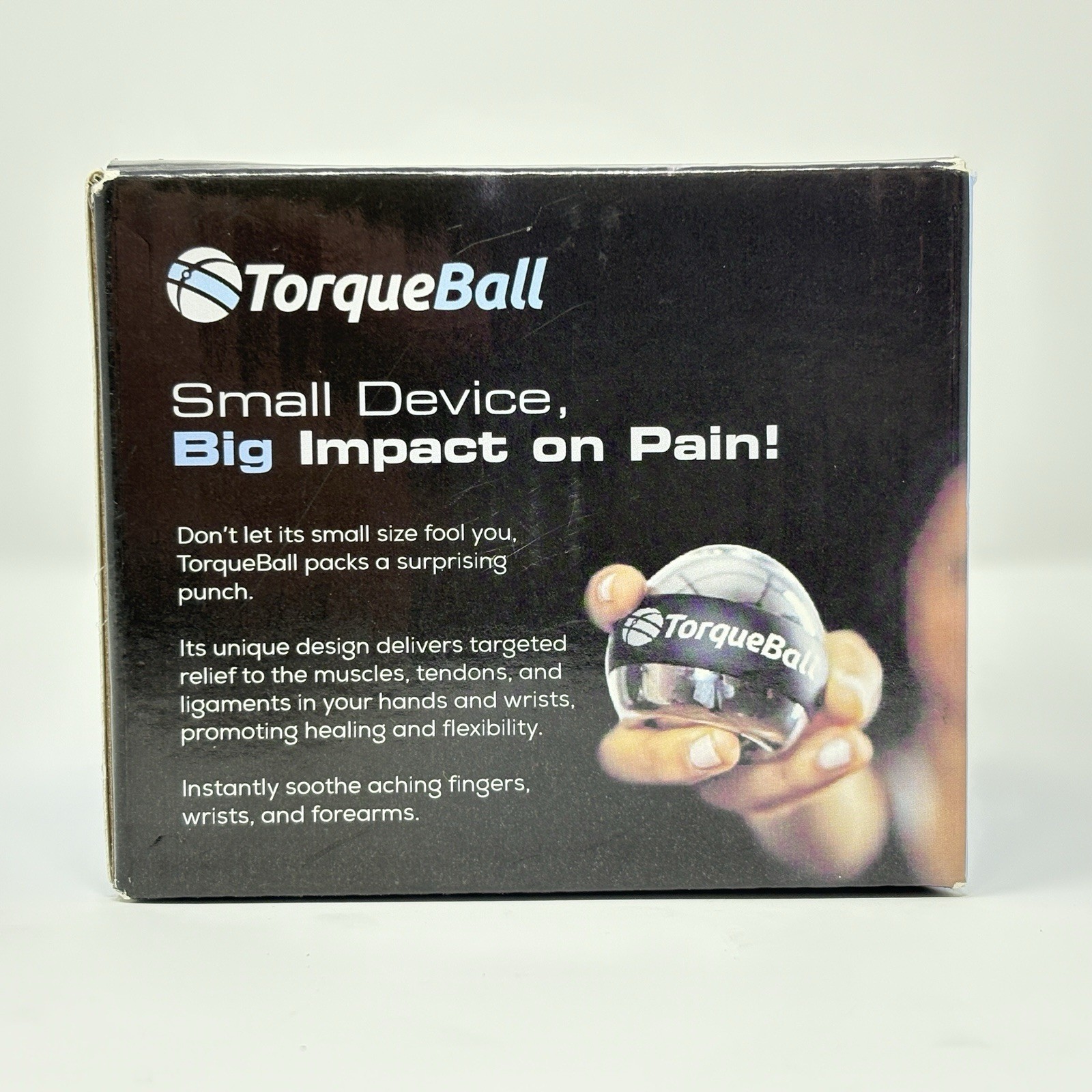 Torque Ball Self-Starting Gyroscope Hand Exerciser Pain Reliever Metal NEW OPEN