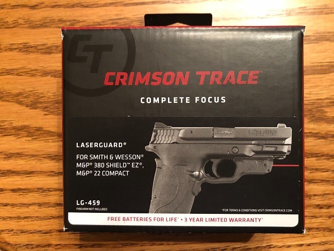 Crimson Trace LG-459 red Laser for S&W M&P - Shield 9EZ, 380EZ, Compact 22