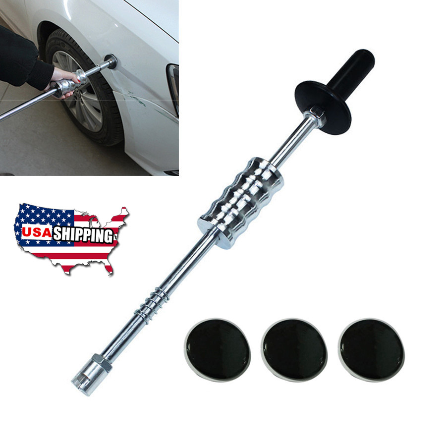 5Pcs Car Body Paintless Dent Repair Kit Cold Glue Slide Puller Tab Damage-free