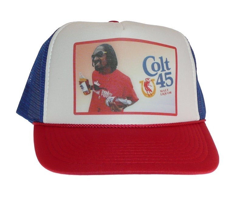 Colt 45 Malt Liquor Foam Front Trucker Hat Snapback Mesh Cap Retro