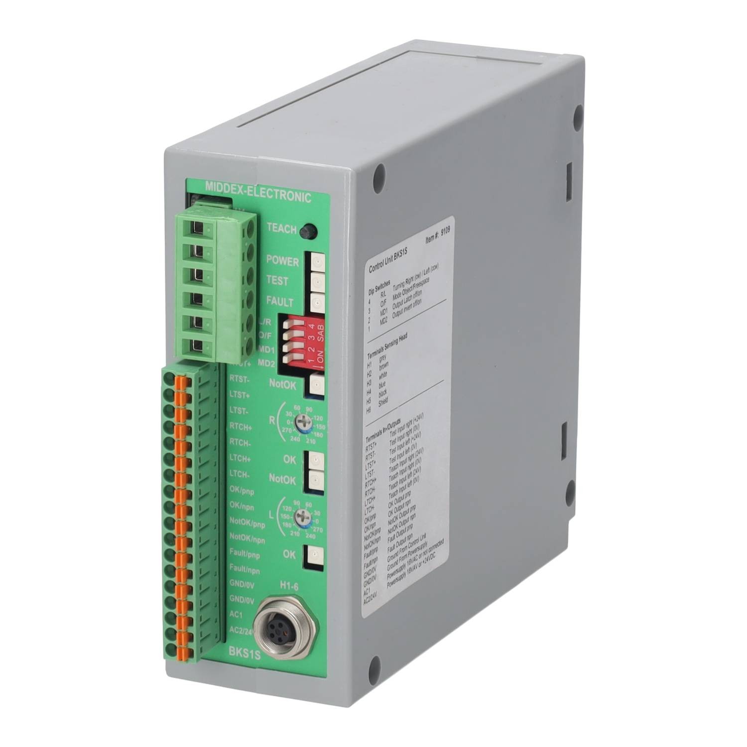 MIDDEX BKS1S (9109) Control Unit Interface Signal Processing Module, Grey/Black