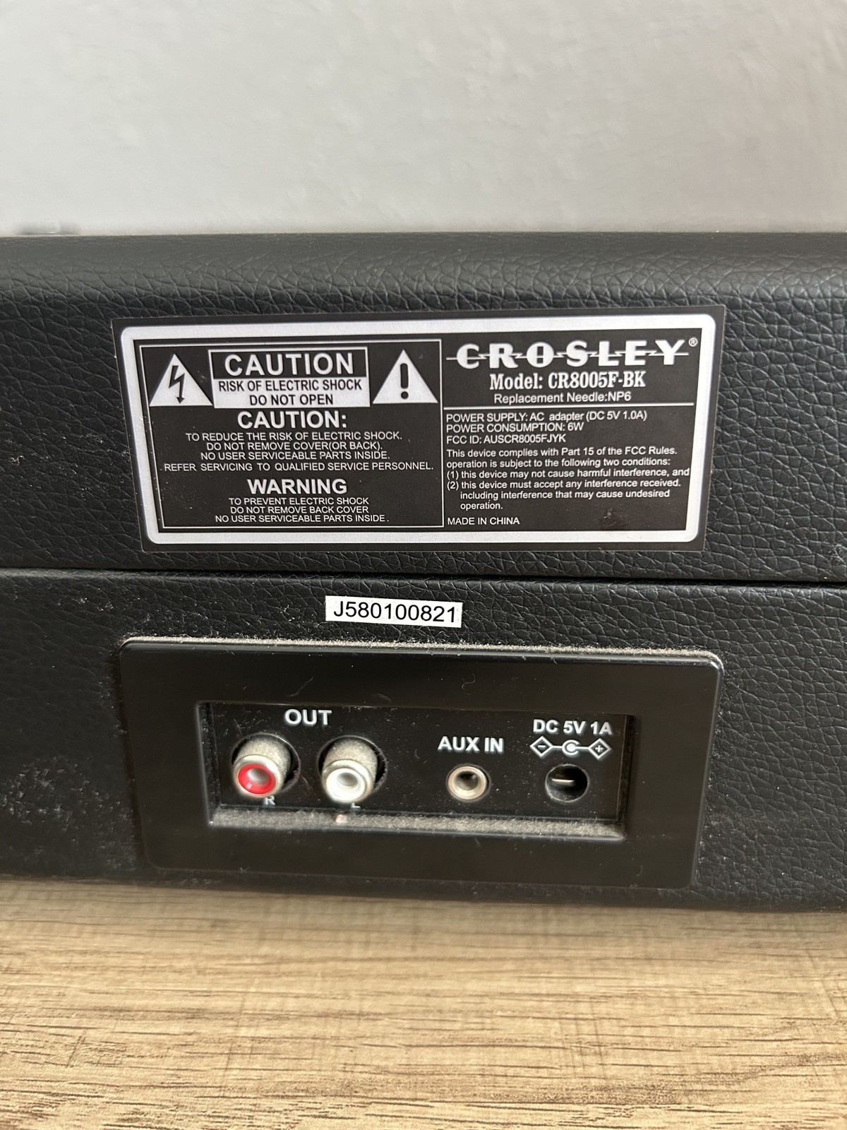 Crosley CR8005F-BK Cruiser Plus 3 Speed Bluetooth Turntable *Read