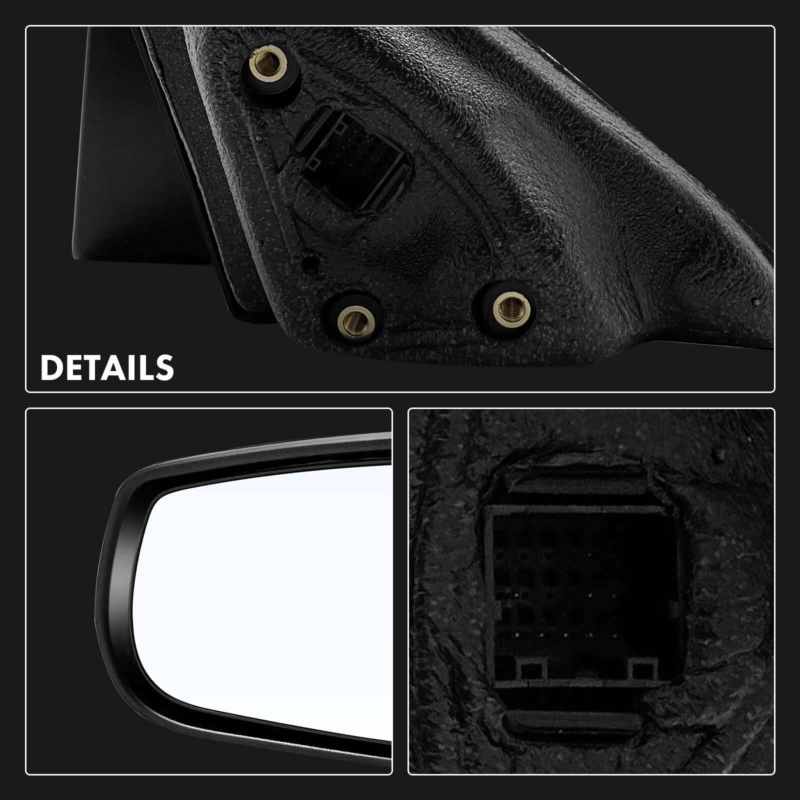 Left Side Textured Black Powered Heated Mirror w/ Signal Light for Chevy Malibu