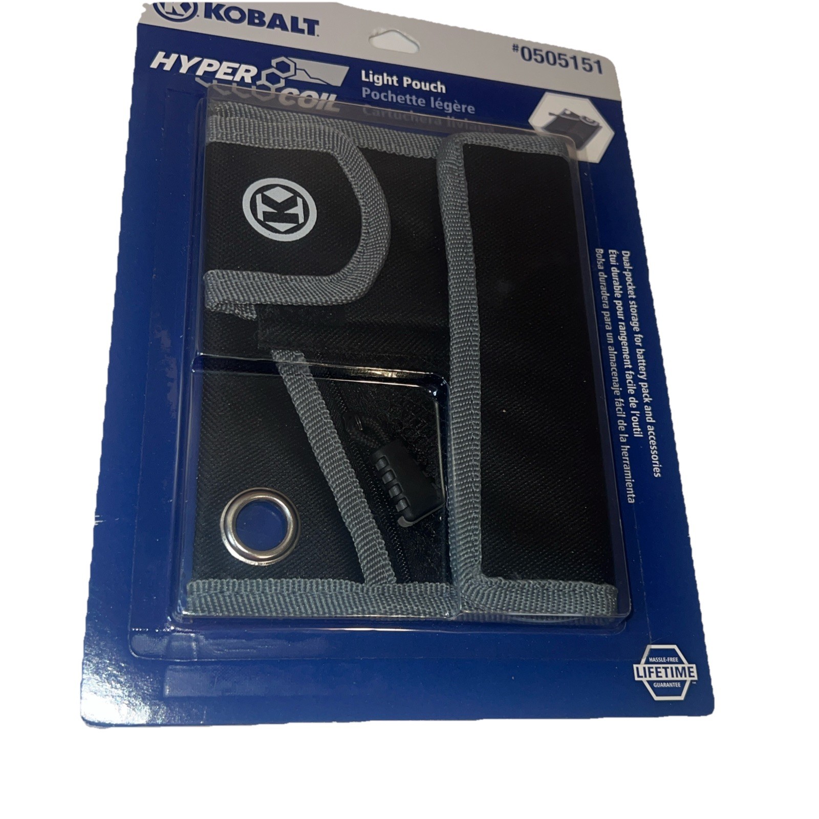 Kobalt Hyper Coil Light Pouch Dual Pocket Storage for Battery Pack (C1)