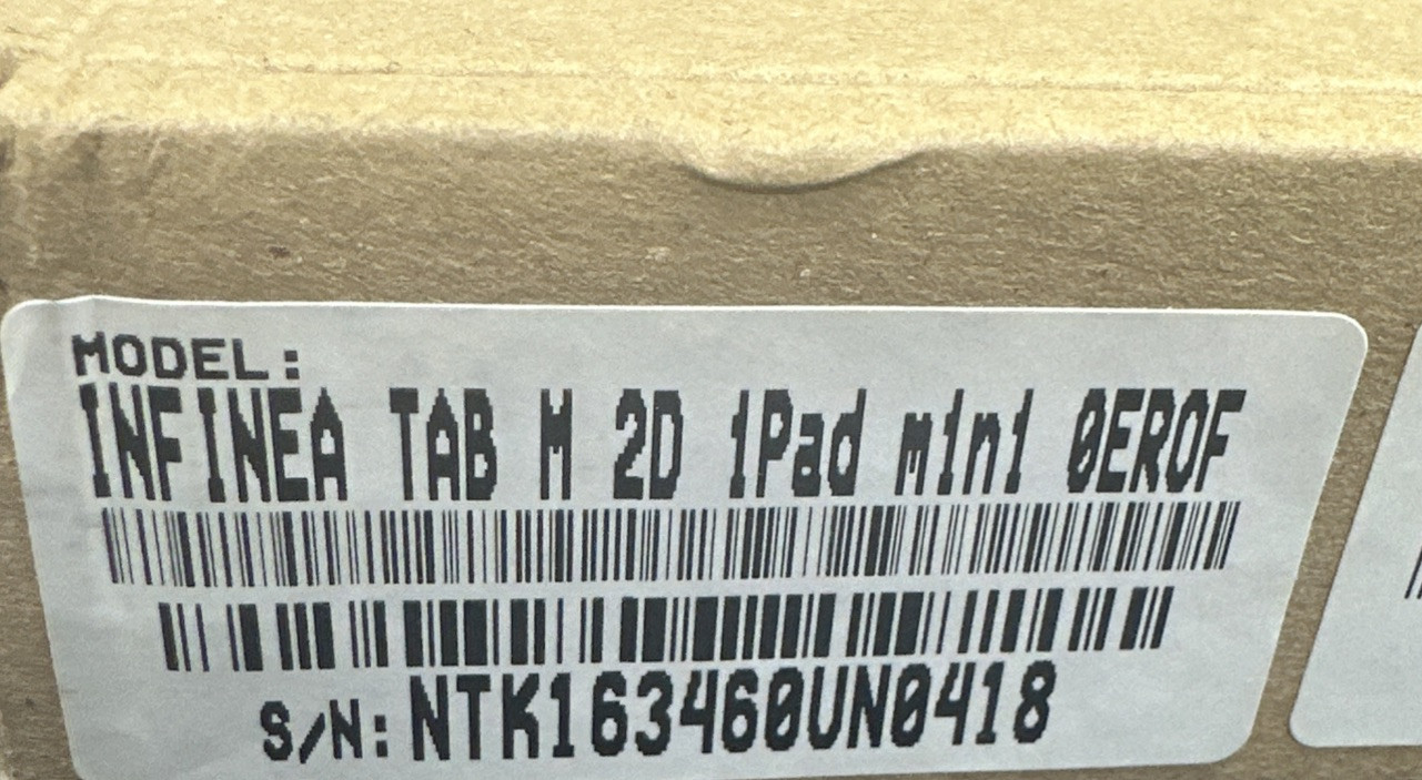INFINEA TAB M 1D+2D SCANNER | MAGSTRIPE | RFID for iPad Mini - 0ER0F NEW