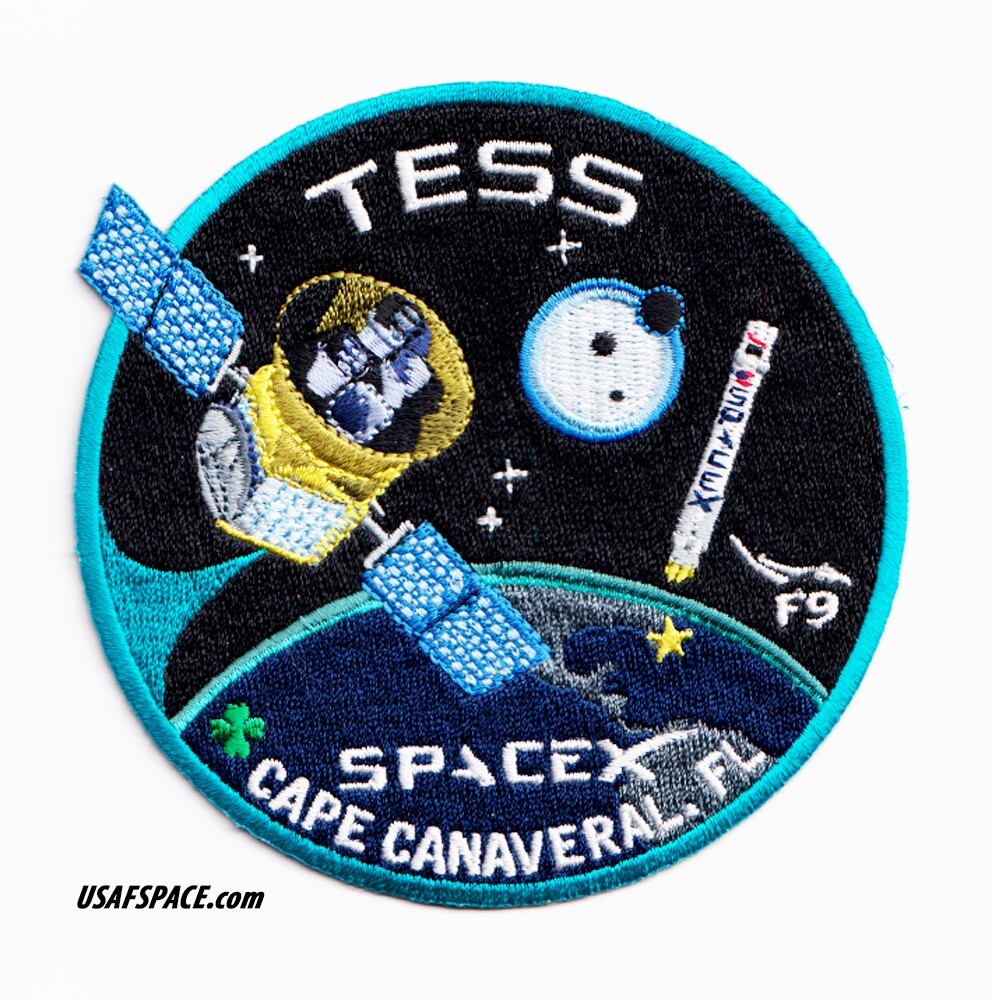 Authentic TESS -SPACEX FALCON-9 CCAFS Launch- SATELLITE Mission PATCH