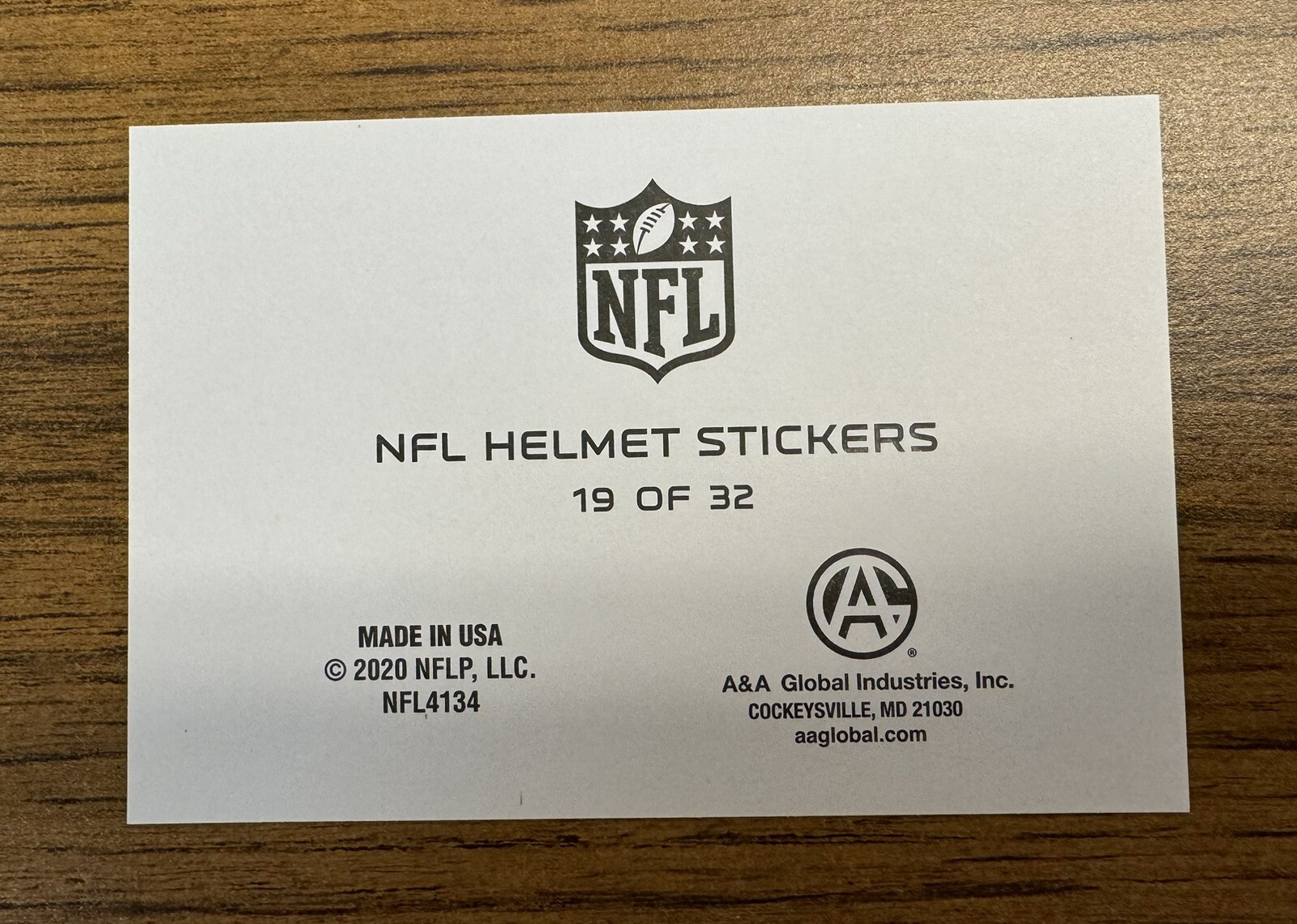 20 NEW Assorted NFL Vending Stickers