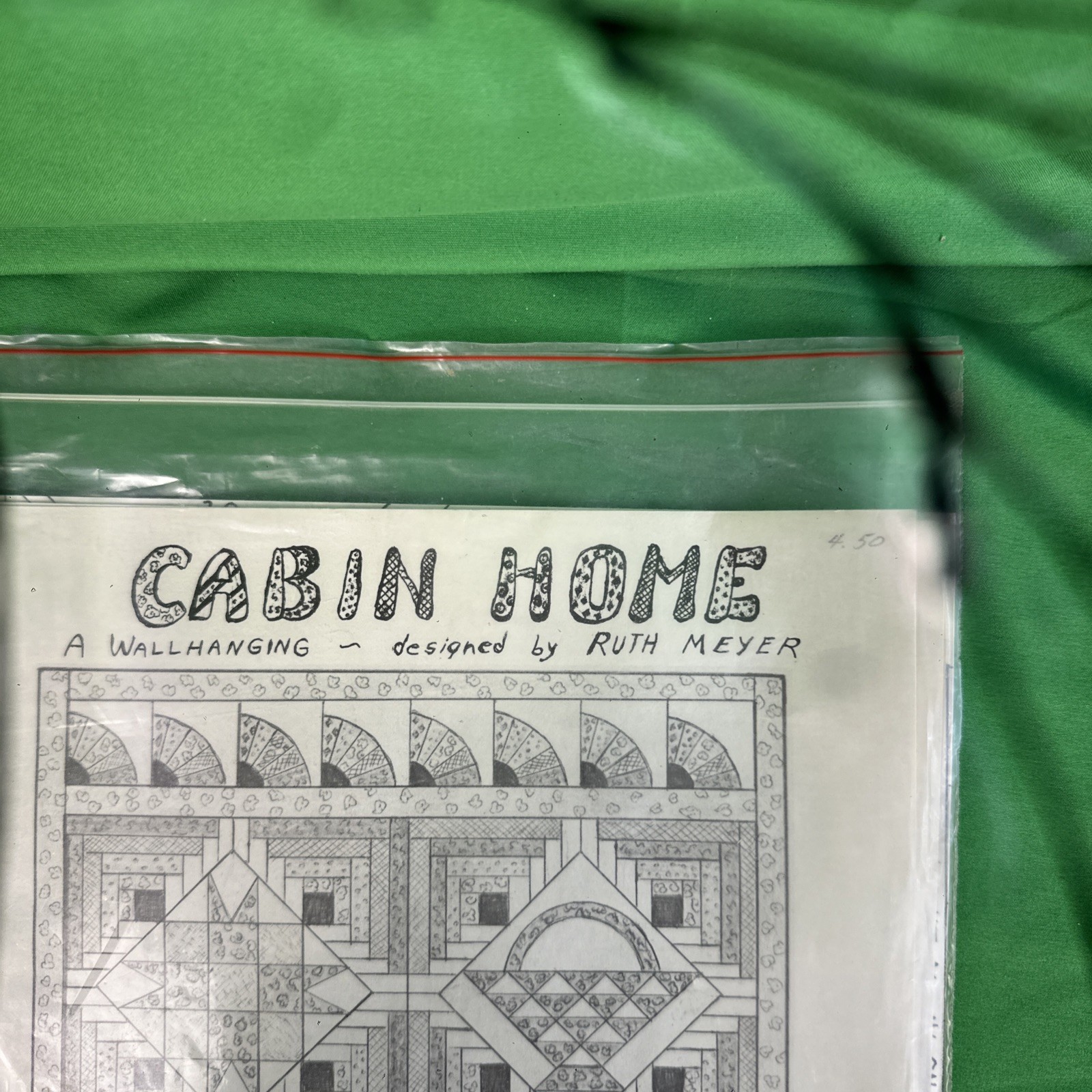 Personal Collection Cabin Home By Ruth Meyer 1982 A Patchwork Wall Hanging45X60