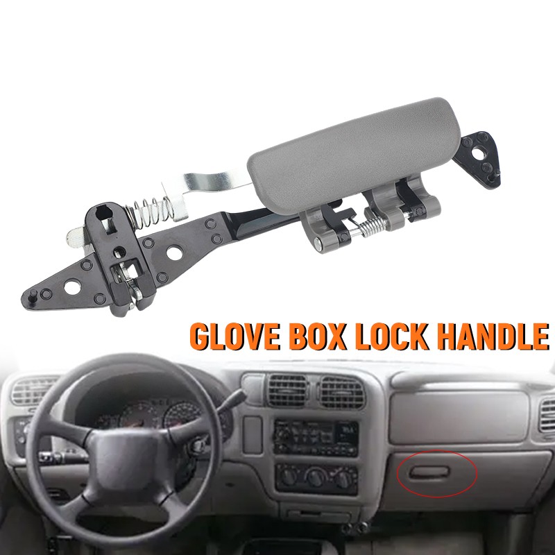Glove Box Latch Lock Handle Gray For 1998-2005 Chevy S10 Blazer GMC Jimmy Sonoma
