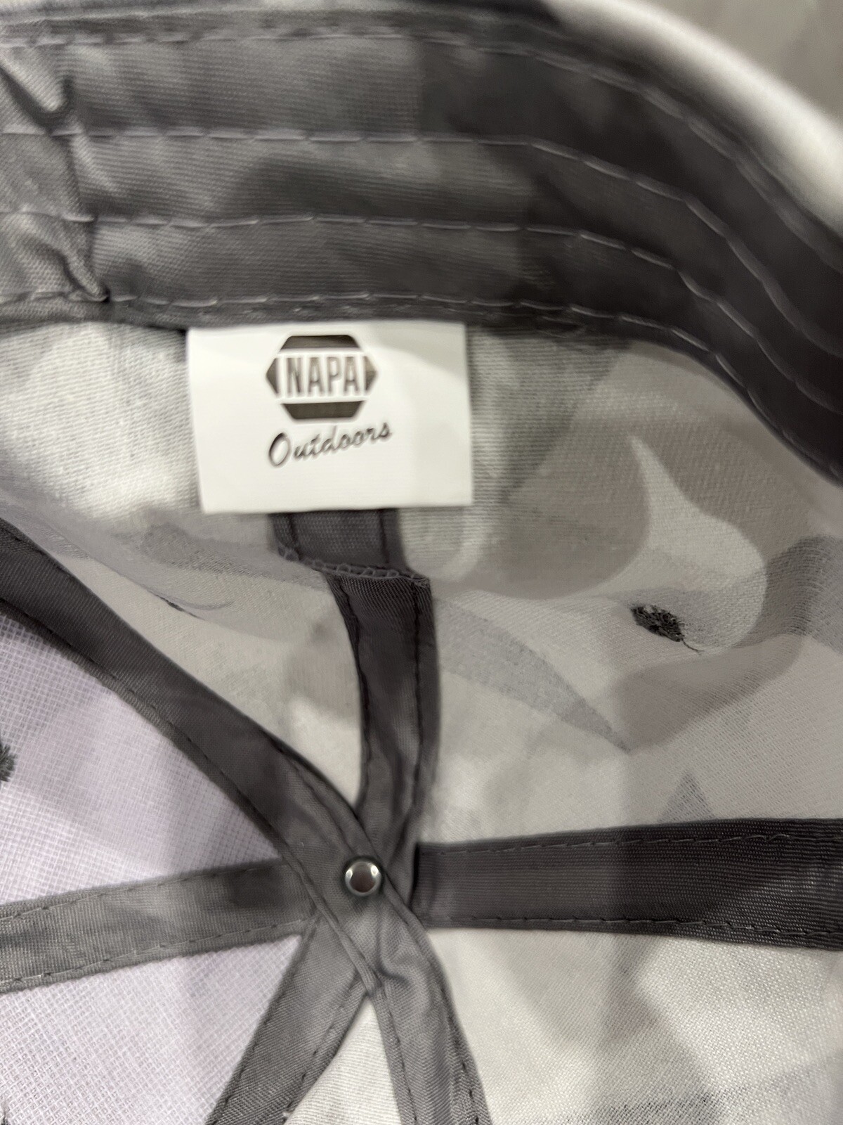 NAPA Outdoors Hat Cap Gray Camouflage