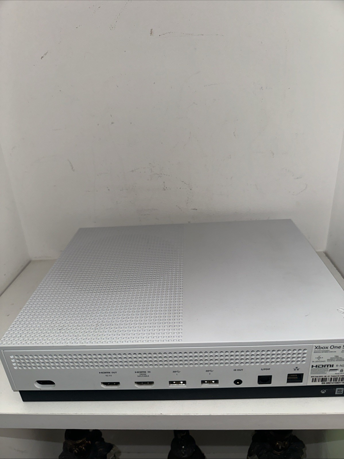 Microsoft Xbox One S 500GB White - Model 1681 - 2 Controllers & Video Game