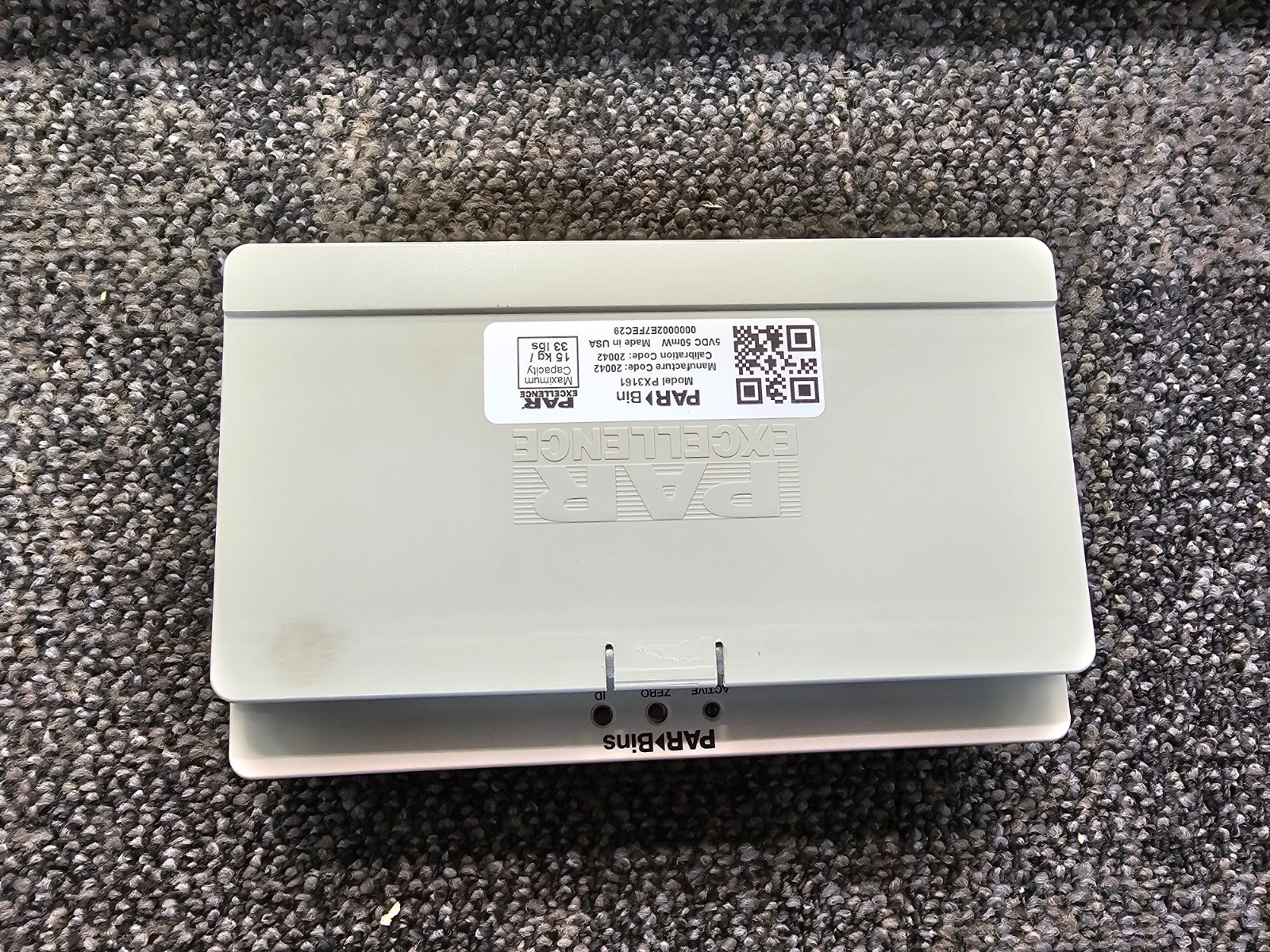 (QTY 2) PAR Excellence PX3161 Bin Scale Max 15Kg Capacity For Used In Healthcare