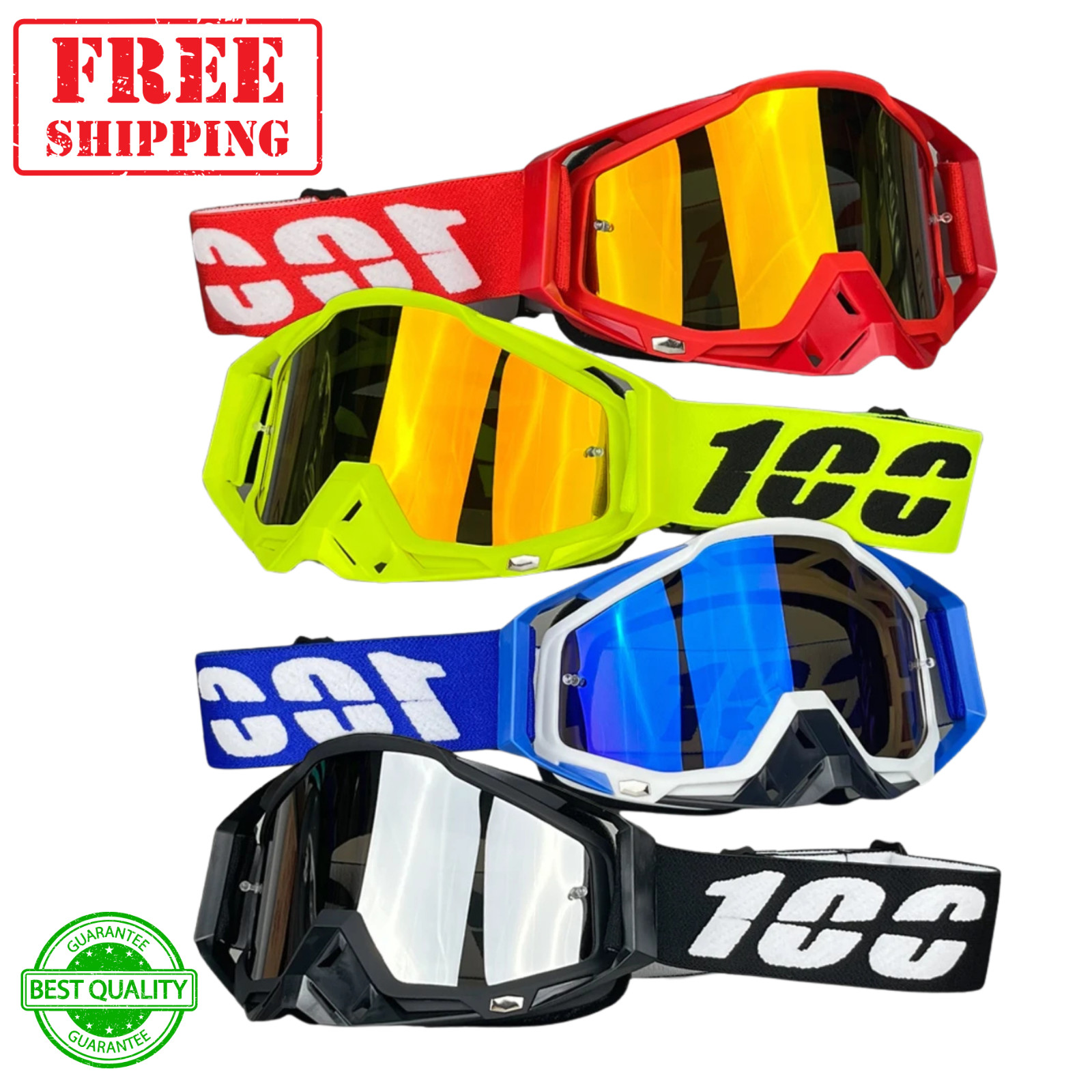 Hot Motorcycle Goggles Men MX Motocross Dirt Bike ATV Ski Mask Lens Color Gift