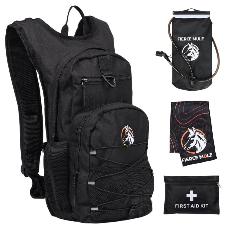 *NWT* Fierce Mule Hydration Back Pack - Water Bladder Hiking Camping