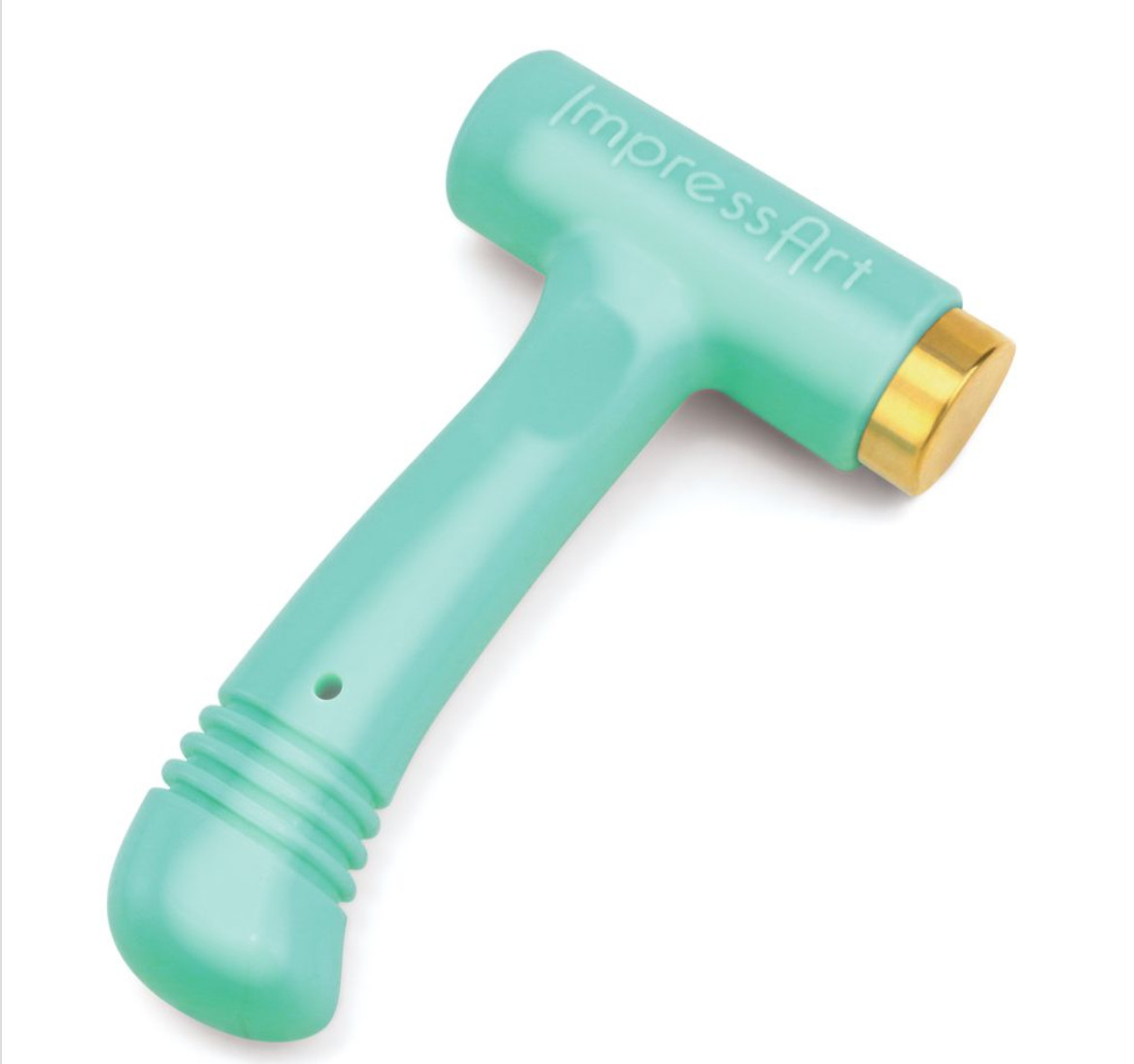 ImpressArt Ergo-Angle Metal Brass Head Stamping Hammer Metal - NEW